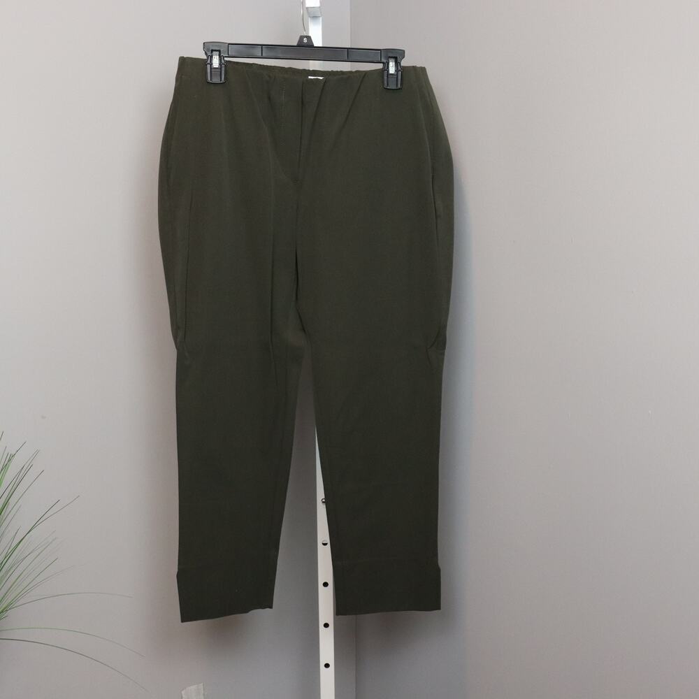 J.Jill Premium Bi-Stretch‎ Slim Pants Dark Olive Green Size 10P